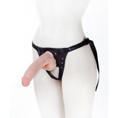 Реалистичный фаллос на поясе Harness - 20,5 см. - LOVETOY (А-Полимер) - купить с доставкой во Владикавказе
