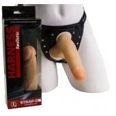 Приятный на ощупь фаллоимитатор на поясе Харнесс - 16,5 см. - LOVETOY (А-Полимер) - купить с доставкой во Владикавказе