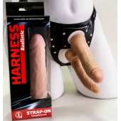 Двойной фаллоимитатор на трусиках с плугом - 15 см. - LOVETOY (А-Полимер) - купить с доставкой во Владикавказе