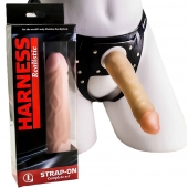 Телесная насадка-фаллос на трусиках с плугом - 16,5 см. - LOVETOY (А-Полимер) - купить с доставкой во Владикавказе