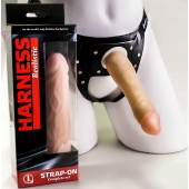 Телесная насадка-фаллос на трусиках с плугом - 16,5 см. - LOVETOY (А-Полимер) - купить с доставкой во Владикавказе