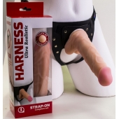 Страпон Harness из двух предметов: регулируемые трусики и насадка-фаллос - 17,5 см. - LOVETOY (А-Полимер) - купить с доставкой во Владикавказе