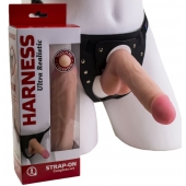 Страпон в подарочной упаковке: трусики с плугом и фаллоимитатор-насадка - 16 см. - LOVETOY (А-Полимер) - купить с доставкой во Владикавказе