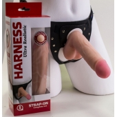 Страпон в подарочной упаковке: трусики с плугом и фаллоимитатор-насадка - 16 см. - LOVETOY (А-Полимер) - купить с доставкой во Владикавказе