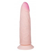 Рельефный фаллоимитатор на присоске ART-Style №19 - 18 см. - Art-Style