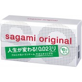Ультратонкие презервативы Sagami Original 0.02 - 10 шт. - Sagami - купить с доставкой во Владикавказе