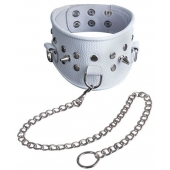 Белый кожаный ошейник - Sitabella - купить с доставкой во Владикавказе