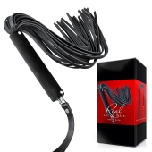 Черная кожаная плеть-флоггер - 84 см. - Notabu - купить с доставкой во Владикавказе