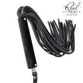 Черная кожаная плеть-флоггер - 84 см. - Notabu - купить с доставкой во Владикавказе