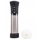 Черная автоматическая вакуумная помпа Pink Vibe с 2 уплотнительными кольцами - Pink Vibe - во Владикавказе купить с доставкой