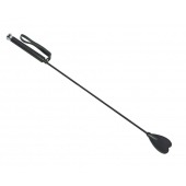 Чёрный стек с шлепком-сердечком - 70 см. - Sitabella - купить с доставкой во Владикавказе