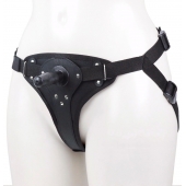 Женские трусики для фиксации насадки плугом с вагинальной пробкой - LOVETOY (А-Полимер) - купить с доставкой во Владикавказе