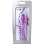 Фиолетовая насадка, удлиняющая половой член - 13,5 см. - Toyfa Basic - во Владикавказе купить с доставкой