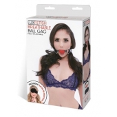 Кляп-шарик на ремне с возможностью дышать - Lux Fetish - купить с доставкой во Владикавказе