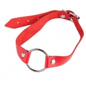 Кляп-кольцо на красных ремешках - Sitabella - купить с доставкой во Владикавказе