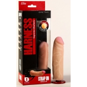 Страпон Харнесс: трусики с плугом и насадка из неоскин - 15,2 см. - LOVETOY (А-Полимер) - купить с доставкой во Владикавказе