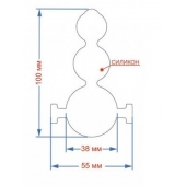 Силиконовый кляп-ёлочка на кожаных ремешках - Sitabella - купить с доставкой во Владикавказе
