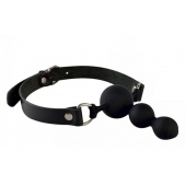 Силиконовый кляп-ёлочка на кожаных ремешках - Sitabella - купить с доставкой во Владикавказе