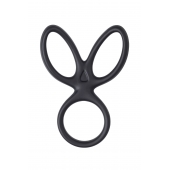 Черное тройное кольцо на пенис Kraken - A-toys - во Владикавказе купить с доставкой