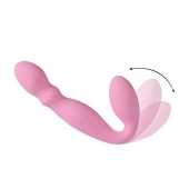 Розовый безремневой вибрострапон - 17,8 см. - SHEQU - купить с доставкой во Владикавказе