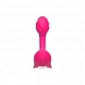 Розовый многофункциональный стимулятор для женщин - I-MOON