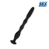 Черный силиконовый уретральный стимулятор - 10 см. - Sex Expert - купить с доставкой во Владикавказе