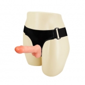 Поясной фаллос на черных трусиках - 15 см. - Baile - купить с доставкой во Владикавказе