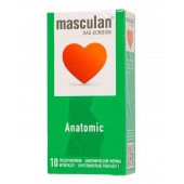 Презервативы анатомической формы Masculan Anatomic - 10 шт. - Masculan - купить с доставкой во Владикавказе