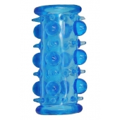 Голубая насадка с шипами и шишечками LUST CLUSTER - Dream Toys - во Владикавказе купить с доставкой