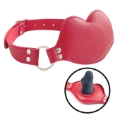 Красный кляп-губки с фаллоимитатором - Notabu - купить с доставкой во Владикавказе