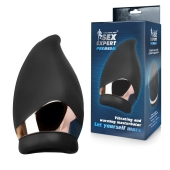 Черный вибромастурбатор Sex Expert - Sex Expert - во Владикавказе купить с доставкой