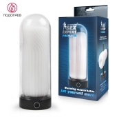 Оригинальный мастурбатор в круглой колбе с нагревом - Sex Expert - во Владикавказе купить с доставкой