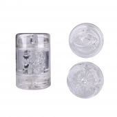 Прозрачный двусторонний мастурбатор Joy Cup - анус и рот - Erokay - во Владикавказе купить с доставкой