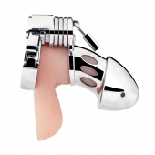 Клетка на пенис из металла Obedience Cock Cage - BlueLine - купить с доставкой во Владикавказе