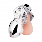 Клетка на пенис из металла Obedience Cock Cage - BlueLine - купить с доставкой во Владикавказе