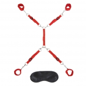 Красная фиксация на матрас Classic Bedspreader - Lux Fetish - купить с доставкой во Владикавказе