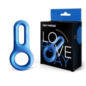 Голубое эрекционное кольцо с петлёй - 1137 - во Владикавказе купить с доставкой