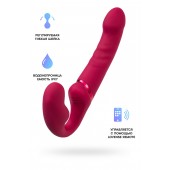 Малиновый безремневой страпон Lapis - 23 см. - Lovense - купить с доставкой во Владикавказе