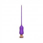 Фиолетовый тонкий стимулятор Nipple Vibrator - 23 см. - I-MOON - купить с доставкой во Владикавказе