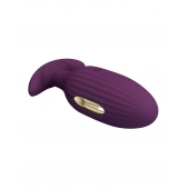 Фиолетовая анальная вибропробка с электростимуляцией Jefferson - 9,2 см. - Baile - купить с доставкой во Владикавказе