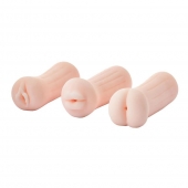 Набор из 3 мастурбаторов The Girl Next Door Tina - Dream Toys - во Владикавказе купить с доставкой