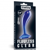 Синяя анальная втулка Flawless Clear Prostate Plug 6.0 - 15 см. - Lovetoy - во Владикавказе купить с доставкой