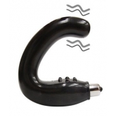 Чёрный массажёр простаты серии Sex Expert - Sex Expert - во Владикавказе купить с доставкой