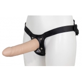 Пустотелый страпон MINI с бандажом - LOVETOY (А-Полимер) - купить с доставкой во Владикавказе