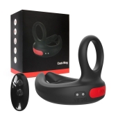 Черное эрекционное виброкольцо Cock Ring с пультом ДУ - I-MOON - во Владикавказе купить с доставкой