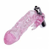 Насадка на фаллос с вибрирующим стимулятором - 17 см. - Baile - во Владикавказе купить с доставкой