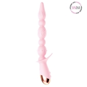 Розовый анальный вибратор-ёлочка с 10 режимами вибрации - Erowoman-Eroman