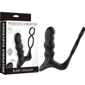 Черный вибростимулятор простаты с поступательными движениями и пультом ДУ - Secwell - во Владикавказе купить с доставкой
