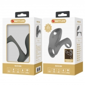 Серая насадка для пениса с вибростимуляцией - Baile - во Владикавказе купить с доставкой