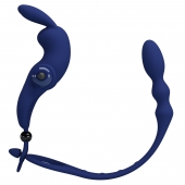 Синее эрекционное виброкольцо со съемным анальным хвостом - Baile - во Владикавказе купить с доставкой